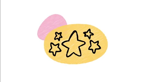 Minimalist Hand Drawn Animated Five Stars Quality Rating Review Badge Icon  Stock Footage 343595827