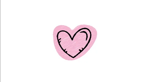 Minimalist Hand Drawn Animated Red Heart Love Like Favorite Button Icon  Stock Footage 343595981