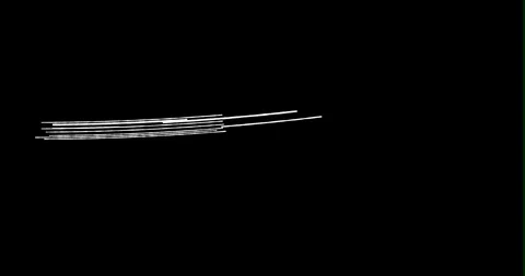 Minimalist Hand Drawn White Scribble Line Animations on Black Background Vidéo 336201042