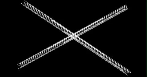 Minimalist Hand Drawn White Scribble Line Animations on Black Background Vidéo 336201141