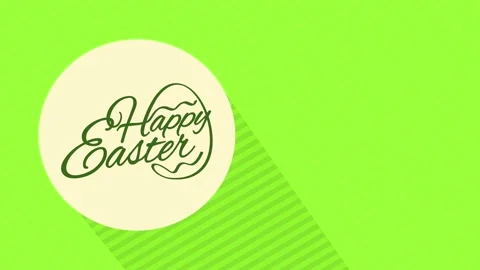 Minimalist happy easter diner banquet calling handling tones of green in flowing Stock Footage 130601874