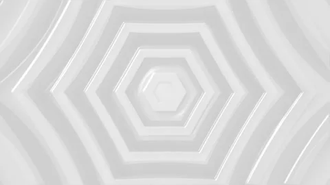 Minimalist hexagonal concentric layers background animation Stock Footage 329199176