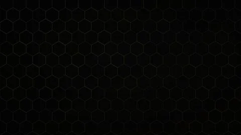 Minimalist hexagonal grid pattern on dark background Stock Illustration