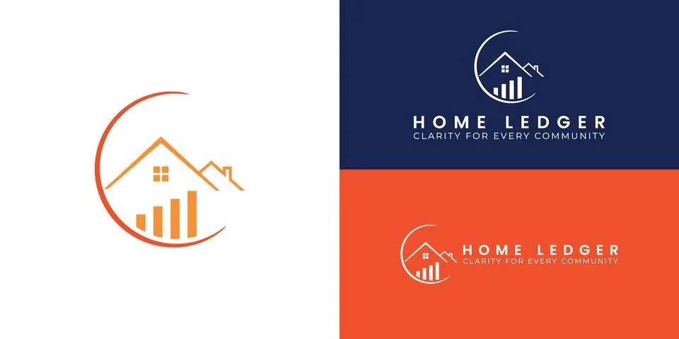 A minimalist HOA database logo featuring a silhouette of a house イラスト素材