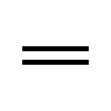 Minimalist horizontal black bar graphic element with transparent background Illustrazione stock