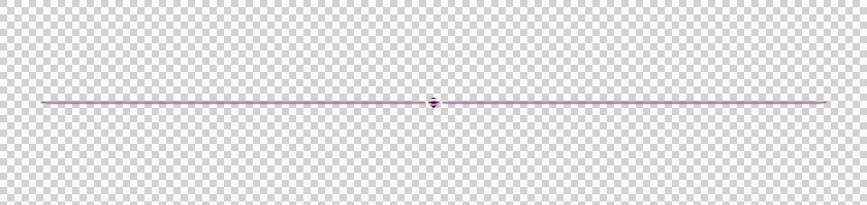Minimalist horizontal line with gradient pink to purple endpoints transparent Stock Illustration
