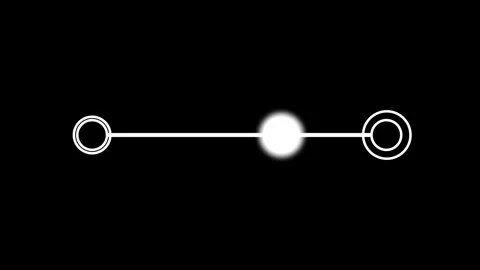 Minimalist Horizontal Slider UI Control Dark Background Stock Footage 336838130