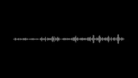 Minimalist horizontal white sound wave equalizer motion graphics template o.. 스톡 동영상 346133204