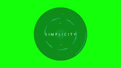 Minimalist hud interface with simplicity text animation on green screen bac.. Stock Footage 337553347