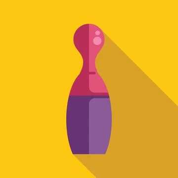 Minimalist icon of a perfume bottle casting a shadow on a yellow background Stockillustratie