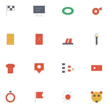 Minimalist Icon Set Stock Illustration