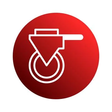 Minimalist illustration featuring a white engineering tool icon set against.. Stock Illustration