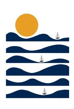 Minimalist illustration Stock Illustration