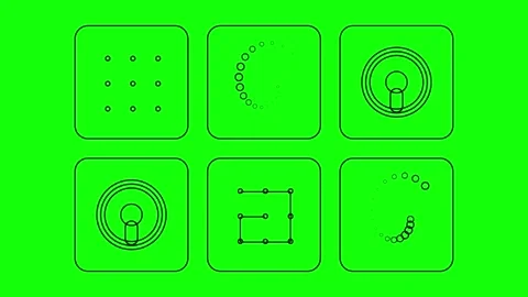 Minimalist interface elements 스톡 동영상 340526233