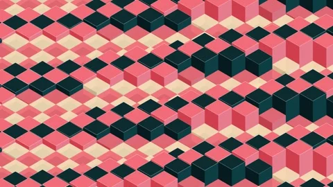 Minimalist Isometric Geometric Maze with Dynamic Path Loop 库存影片 344958231