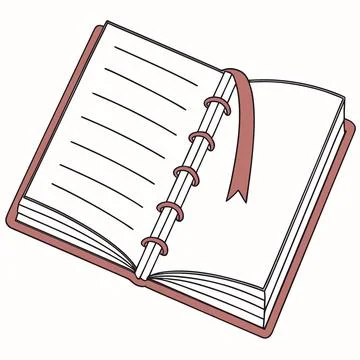 Minimalist Knowledge Book Flat Illustration Illustrazione stock