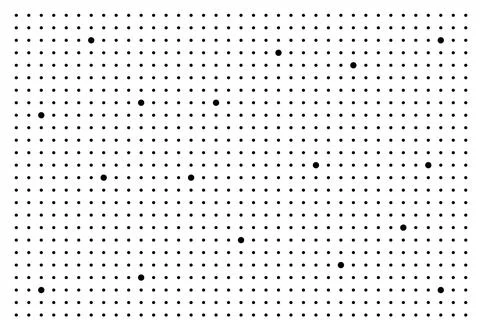 Minimalist Large Dots Pattern on White Background Stock Illustration