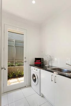 A minimalist laundry Stock Photos