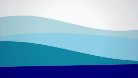 Minimalist layered paper waves seamless looping motion background Vidéo 344318512