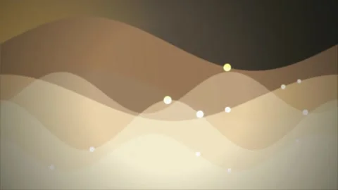 Minimalist layered sand dunes with glowing particles in gentle motion Stock Footage 340877443