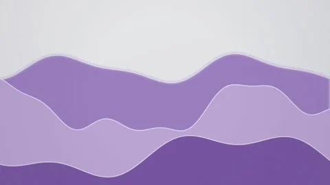 Minimalist layered wave shapes flow in a seamless loop Stock Footage 342519320