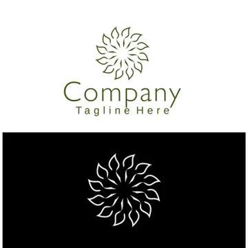 Minimalist leaf Stock Illustration