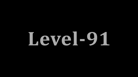 Minimalist level 91 text animation with dark background and smooth transition Vidéo 337804966