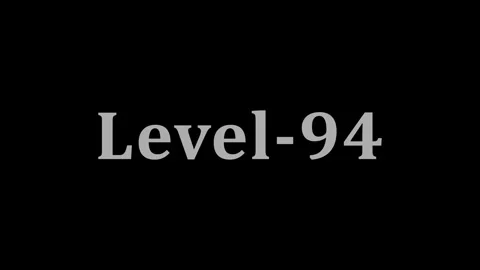 Minimalist level ninety four text animation on black background with soft gra Vídeo Stock 337804965