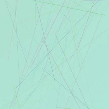 Minimalist light green abstract background with random colorful thin geomet.. Stock Illustration