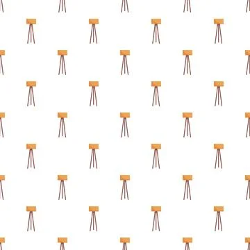 Minimalist lighting tripod lamp repeating pattern background Stock Illustration