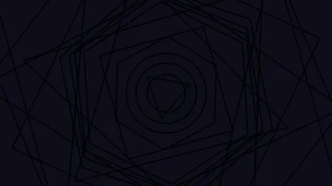 Minimalist line art of abstract nested polygon geometry pattern connection .. Video stock 342159524