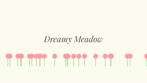 Minimalist Line Art Meadow Pattern Seamless Wallpaper Background Design Stock Footage 337501447