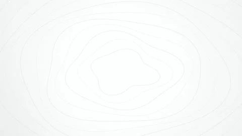 Minimalist line contour pattern expanding seamless loop background Stock Footage 347637758