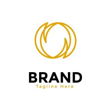 Minimalist line logo vector design Stock Illustration