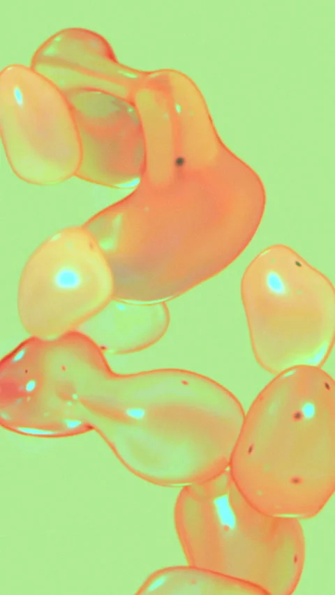 Minimalist Liquid Bubbles Loop - Music Canvas Ready Stock Footage 331517106