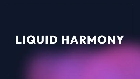 Minimalist liquid harmony concept on dark background Stock Footage 337655711