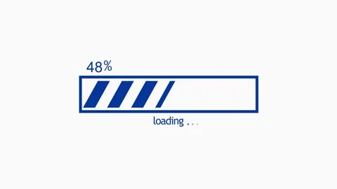 Minimalist Loading Bar Animated, Digital Loading Bar Animation Representing.. Stock Footage 310200991