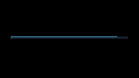 Minimalist loading bar animation graphic element with blue and white lines .. Stock Footage 346430605