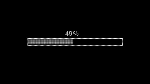 Minimalist Loading Bar Animation with Smooth Progress Indicator Video stock 310207264