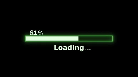 Minimalist loading bar percent and loading text progress waiting and digita.. Stock Footage 337873079