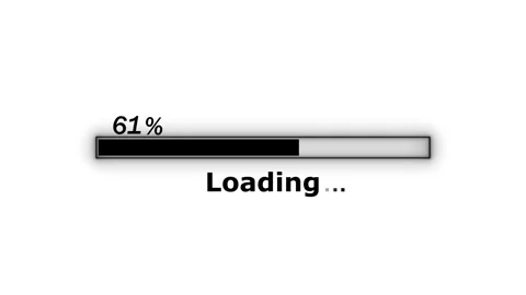 Minimalist loading bar percent and loading text progress waiting and digita.. Stock Footage 337873120