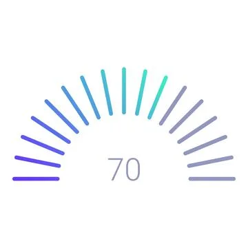 Minimalist loading bar showing seventy percent complete Stock-Illustration