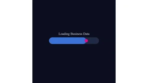 Minimalist loading business data progress bar animation for corporate digital Stock Footage 338189070