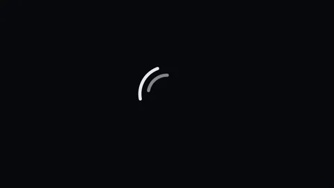 Minimalist Loading Circle on Black Background 库存影片 342989794