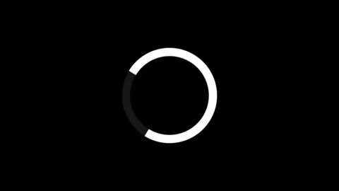 Minimalist Loading Circle Icon Stock Footage 332881932