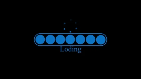 Minimalist Loading Screen with Typo Animation, featuring a progress bar wit.. Stock-Footage 309888302