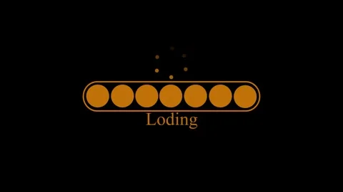 Minimalist Loading Screen with Typo Animation, featuring a progress bar wit.. Video stock 309888333