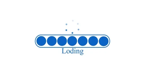 Minimalist Loading Screen with Typo Animation, featuring a progress bar wit.. 動画素材 309888355