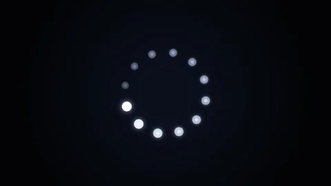 Minimalist loading spinner animation loop, digital progress indicator for u.. Stock Footage 346241702