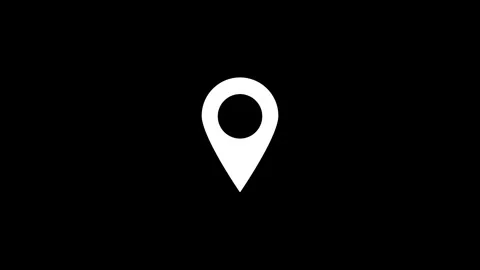 Minimalist Location Pinpoint Icon Design Perfectly Simple Stock Footage 331566972